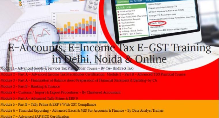 Accounting Course in Delhi, 110082, [ GST